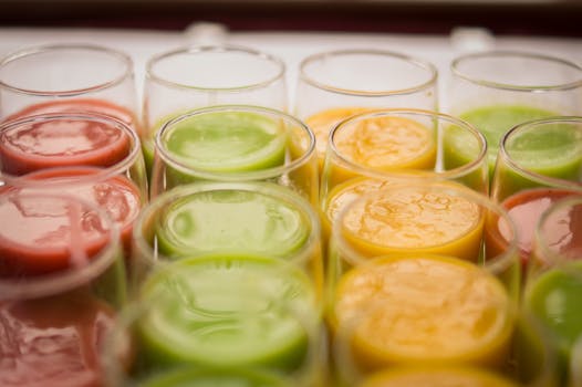 colorful array of organic cereals