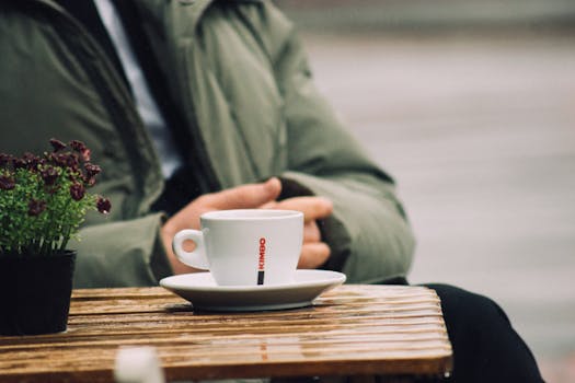 person enjoying breakfast