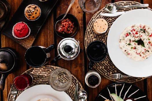 image of a breakfast buffet setup