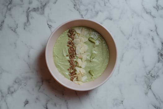 delicious smoothie bowl for breakfast