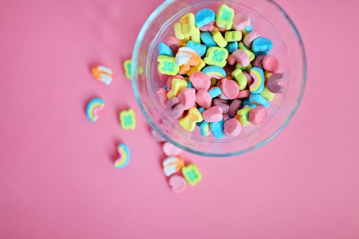 colorful dessert-like cereals