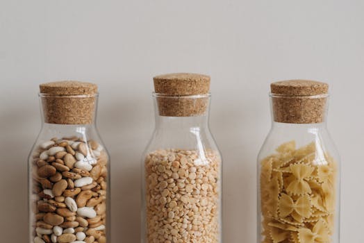 organized kitchen with labeled containers