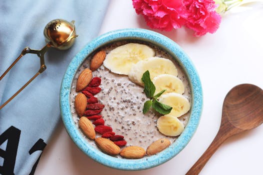 refreshing chia pudding