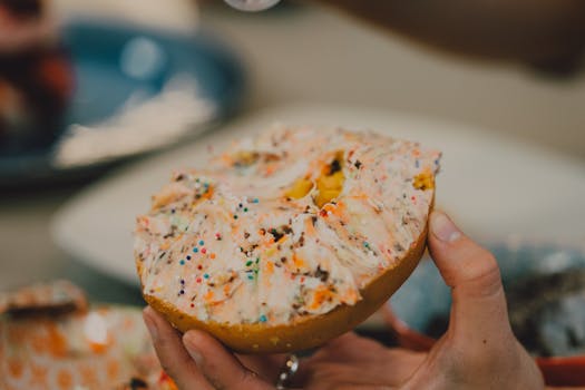 colorful breakfast spread with various options