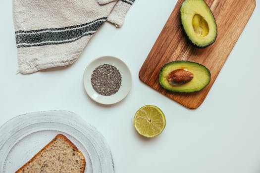 healthy breakfast spread with fruits and whole grains