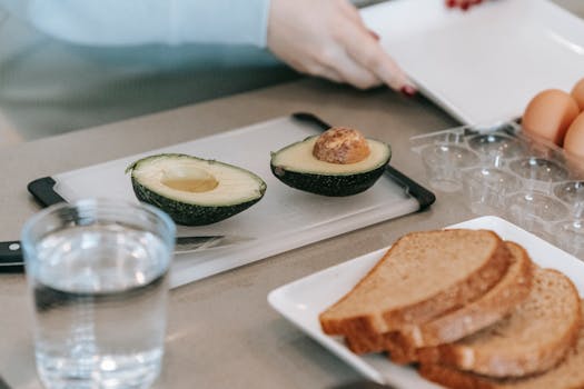 simple breakfast with eggs and toast