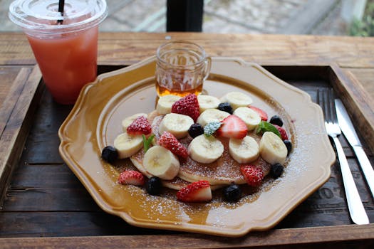 plate of colorful healthy breakfast options